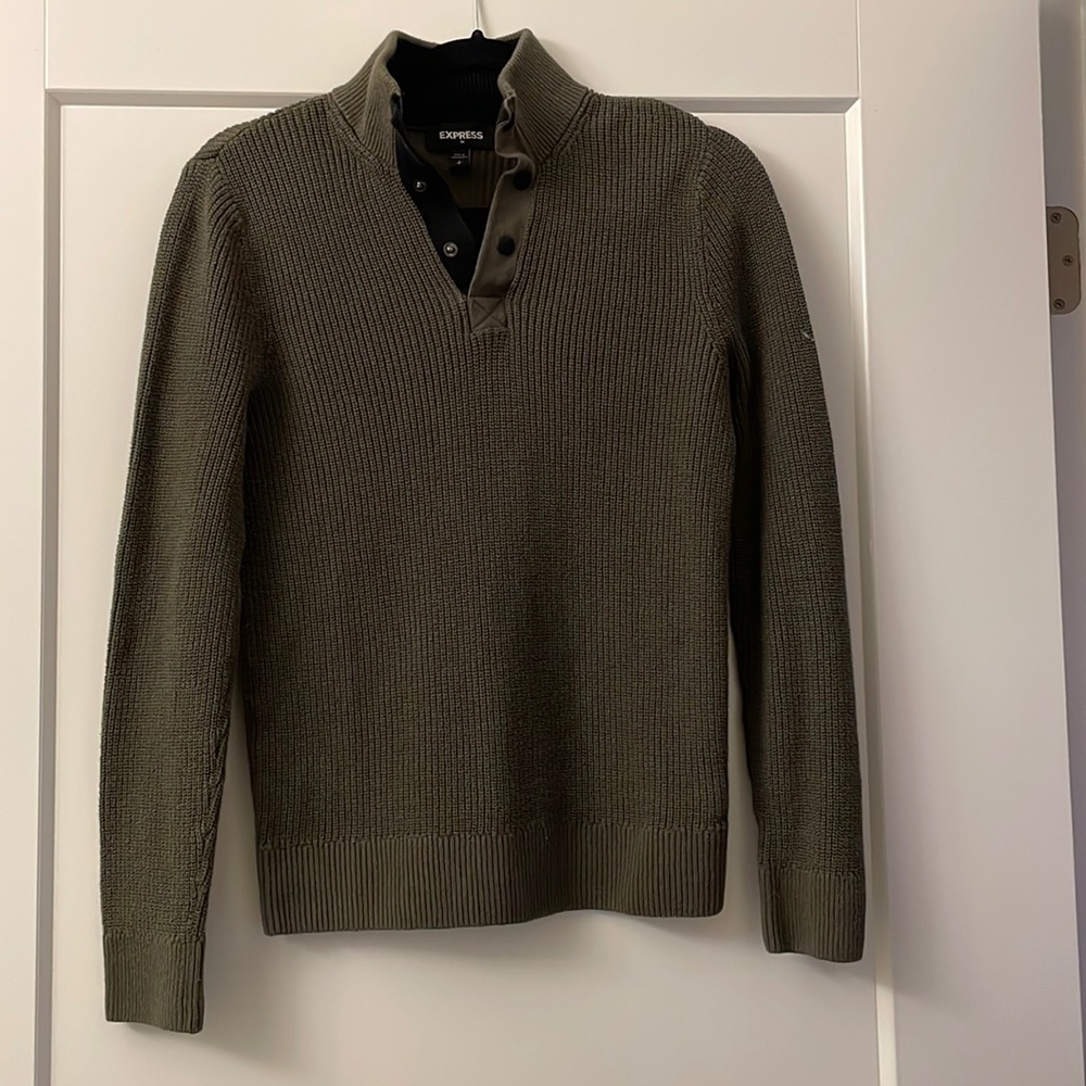 Sweater for man dark green - almost new